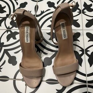 Steve Madden Carrson Blush Strap Block Heel